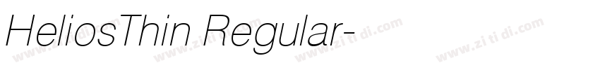 HeliosThin Regular字体转换 HeliosThin Regular字体转换
